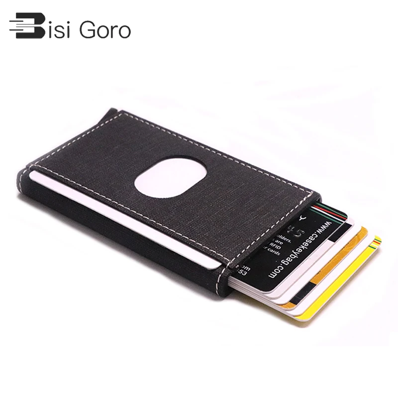 BISI GORO новый смарт-кошелек бизнес один держатель для карт Rfid кошелек Алюминиевый