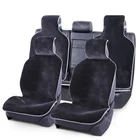 KOPOHA MEX 1 комплект меховые накидки мутон авто чехлы на сиденья автомобиля горячая распродажа универсальный размер автомобильные чехлы из материалов искусственного меха противоскользящая подкладка для peugeot 207