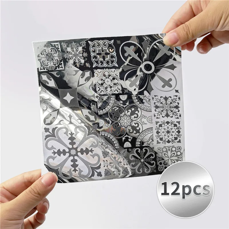 12 шт. водостойкие наклейки на стену в виде цветов |