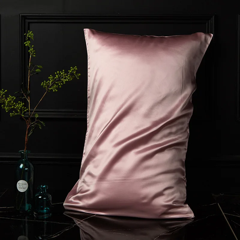 

Good Quality 19 Momme Silk Pillowcase 100% Nature Mulberry Silk Pillow Case Envelope For Healthy Pillowslip Home Bedding