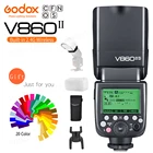 Внешняя вспышка Godox V860II-S, вспышка V860II-C, 860II-N, V860II-F, V860II-O, GN60, TTL, HSS для Sony, Nikon, Canon, Olympus, Fuji, литий-ионная батаеря