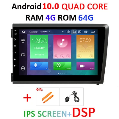 Ips DSP 8 ядерный 4 г 64 г 2 Din Android 10 автомобильный мультимедийный плеер DVD gps аудио для VOLVO S60 V70 XC70 Автомагнитола ПК стерео obd2 DVR - Цвет: 4G 64G IPS DSP