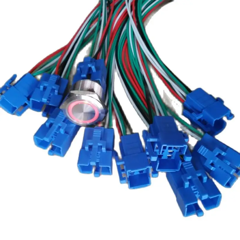 

Push Button Switch Wired Harness Connector Plug for 19mm 22mm 25mm 30mm