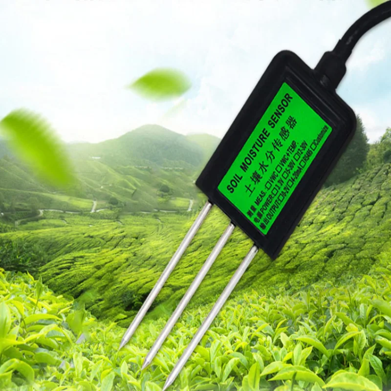 

Agricultural greenhouse greenhouse soil moisture transmitter 4-20mA soil moisture temperature and humidity sensor