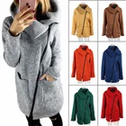 Женская теплая флисовая куртка на молнии размера плюс 5XL на осень и зиму