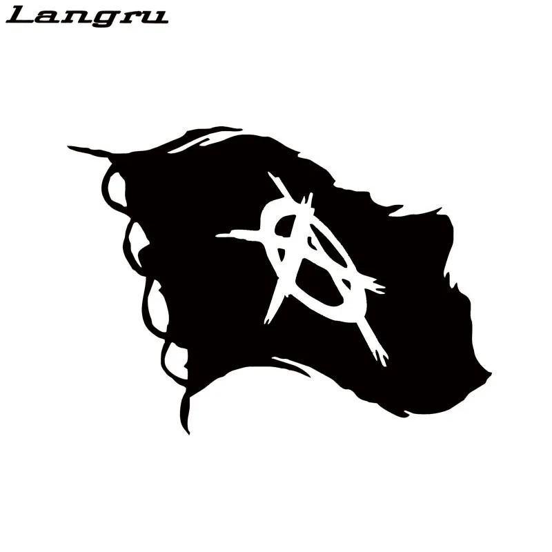 Горячая Распродажа анархий флаг Виниловая наклейка для стайлинга автомобиля