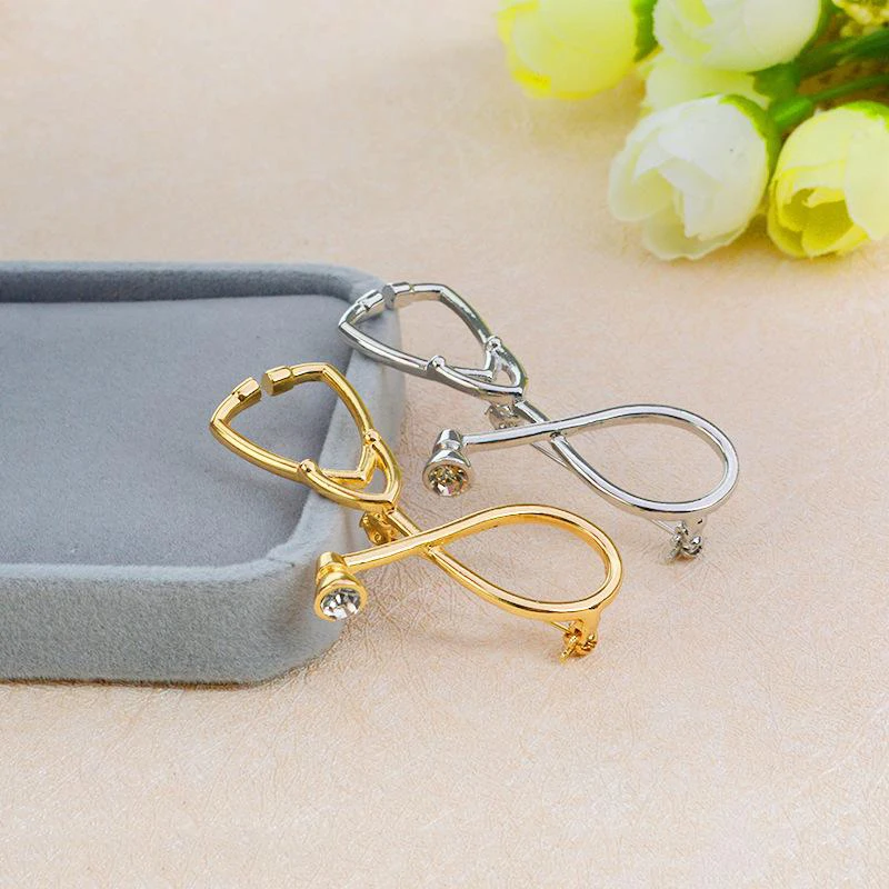 Doctors Медсестры Брошь в виде стетоскопа булавки медицинские ювелирные изделия