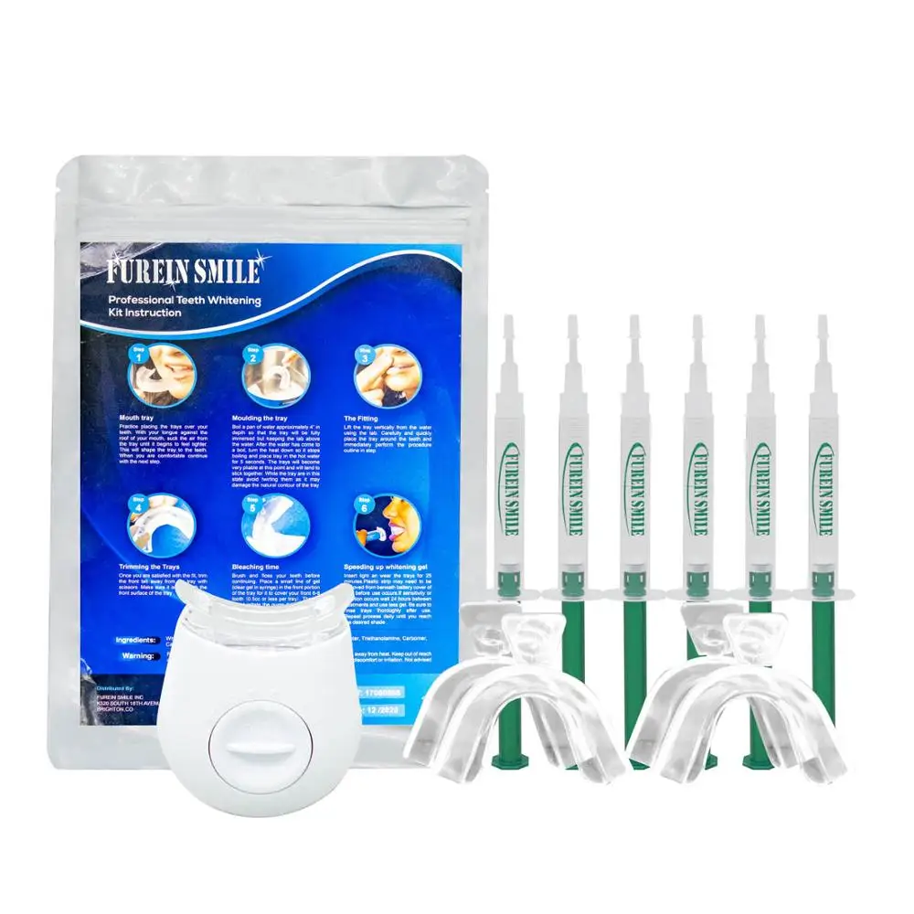 

Foil Bag Package Teeth Whitening Kit With 6 PCS Whitening Gel