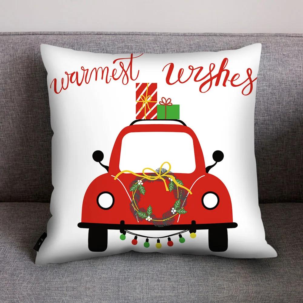 Рождественские наволочки на подушки Санта Клаус Рождественская елка Подушка с