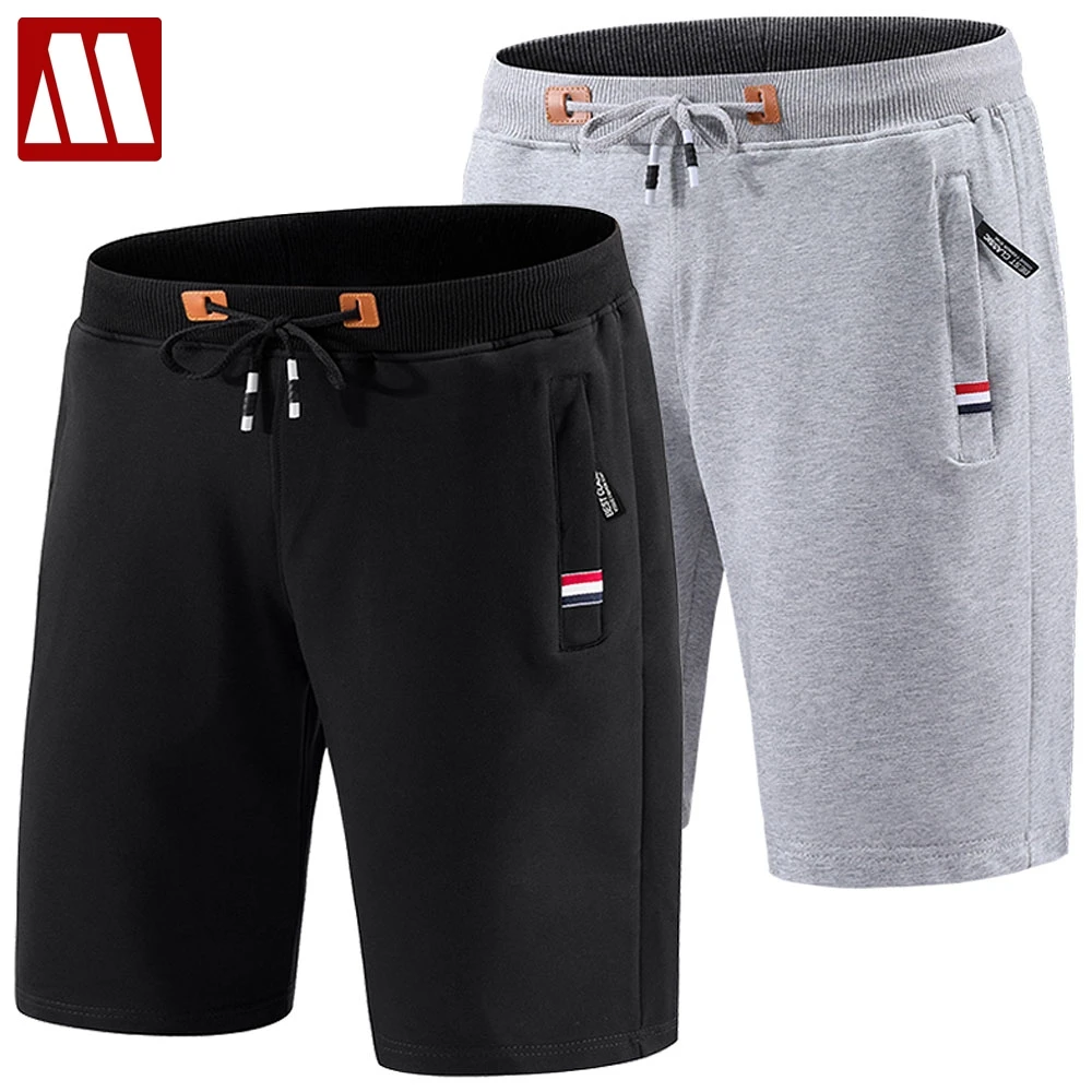 

2022 Men Summer Beach Shorts Cotton Casual Short Pants Male Elastic Waist Jogger Short Sweatpants 5XL Wholesale Price