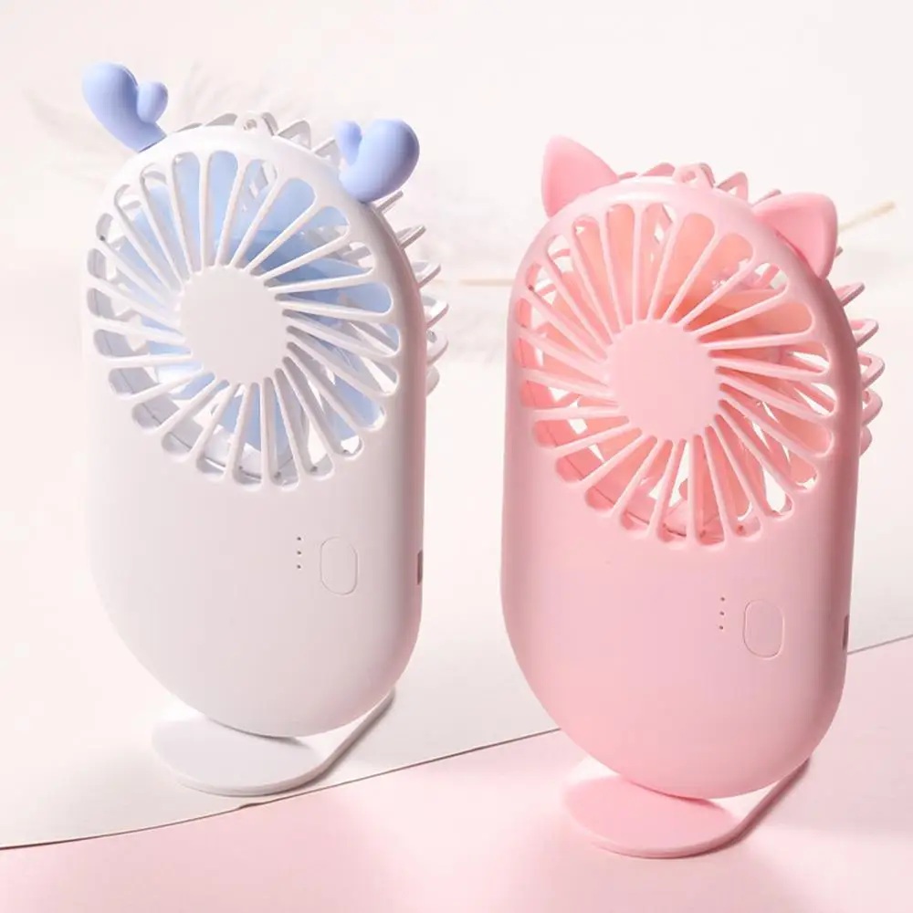 

USB Charging Cartoon Pocket Fan Handheld Fan Summer Mini Portable Electric Fan