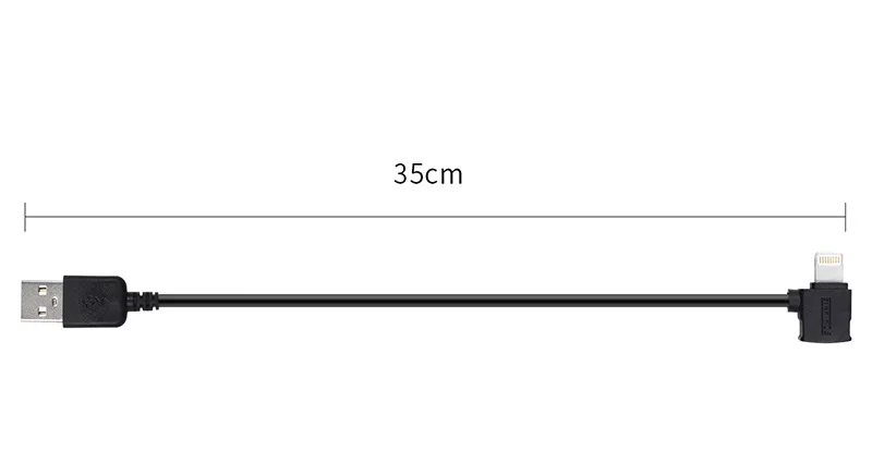 Для DJI OSMO Mobile 3 ручной карданный стабилизатор зарядный кабель 35 см локоть USB зарядное устройство подключить провод DJI OSMO Мобильные аксессуары
