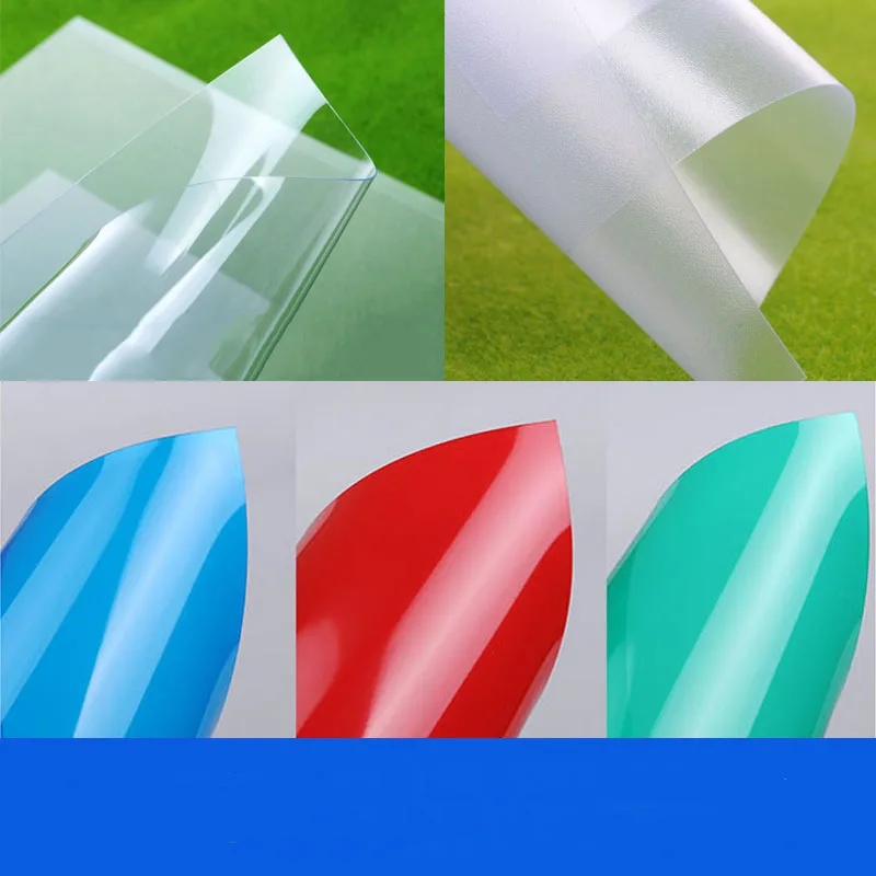 5pcs DIY PVC transparent sheet ABS colorful sheet 200*300mm thickness 0.3mm 0.5mm
