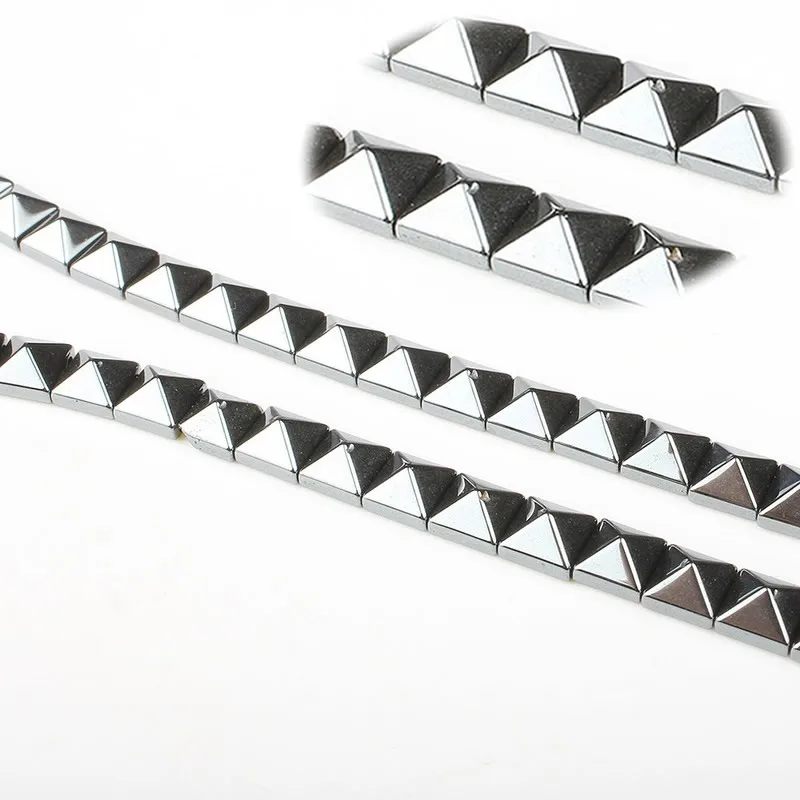 

4*6 мм Натурального Гематита, пирамидальной формы Свободные Spacer Бусины для изготовления ювелирных изделий DIY ожерелья, браслеты, аксессуары ...