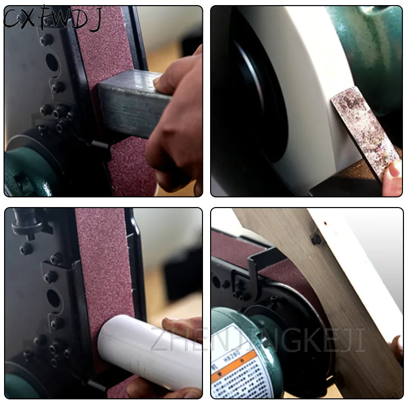 

6 inch 8 Inch Table Grinding Wheel Abrasive Belt Polishing Wheel Grinding Belt Machine Woodworking Grinding Machine