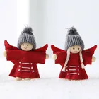 Новогодний ангел, Санта-Клаус, подвесные куклы, рождественские украшения для дома, украшения для рождественской елки, 2 шт.