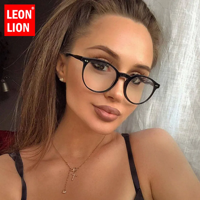 Очки LEONLION в круглой оправе для мужчин и женщин винтажные ретро-очки с прозрачными