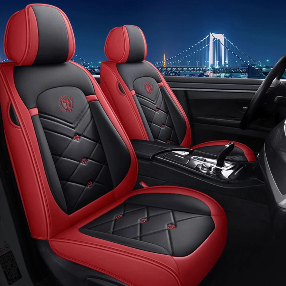 

Red Leather Car Seat Cover for Ford Focus 2 MK1 MK3 Mondeo MK4 Fiesta MK7 Fusion Kuga Ranger Explorer 5 Figo Taurus Accessories