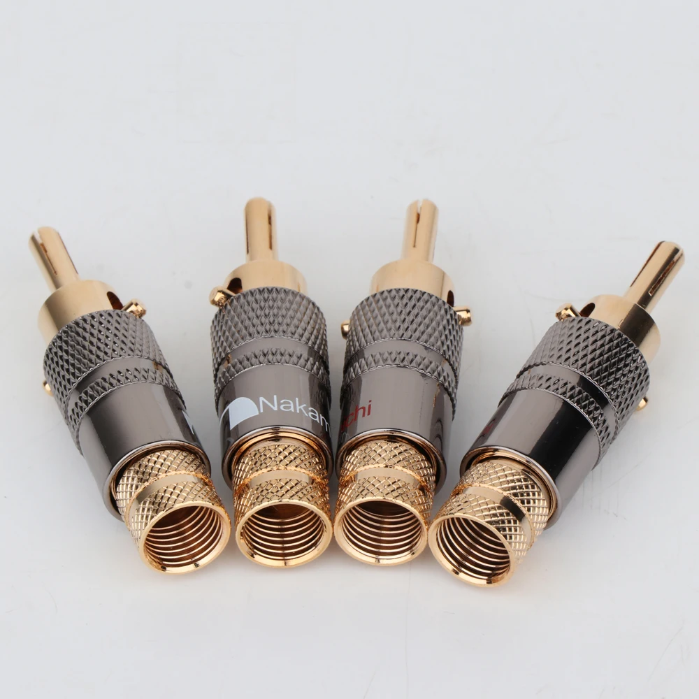 Nakamichi вилка типа банан с замком красно белые Динамик разъем усилителя кабель