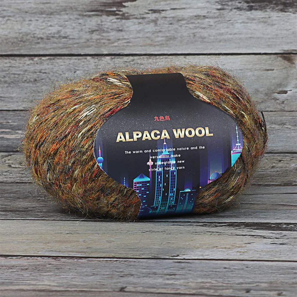 1 шт. шерстяное разноцветное вязаное пальто Alpacawool свитер шарф линия в толстой