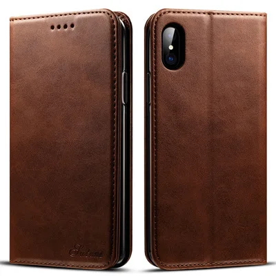 Brown 026 Роскошный PU кожаный чехол для iphone X XS Max XR кошелек слот для кредитных карт задняя крышка для iphone 6 6S 7 8 Plus 11 Pro Max телефонные чехлы - Color: Brown 026