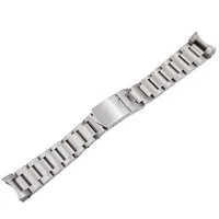 rolamy 22mm high quality 316l stainless steel silver watch band straps watchbands for tudor black bay