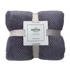 Утолщенное однотонное фланелевое одеяло в виде сетки, кораллового флиса, японское одеяло для кондиционирования воздуха