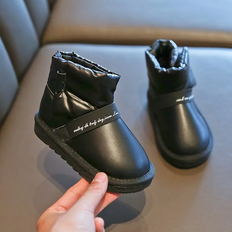 Ботинки для девочек коллекция 2019 года модные зимние ботинки малыша Детские