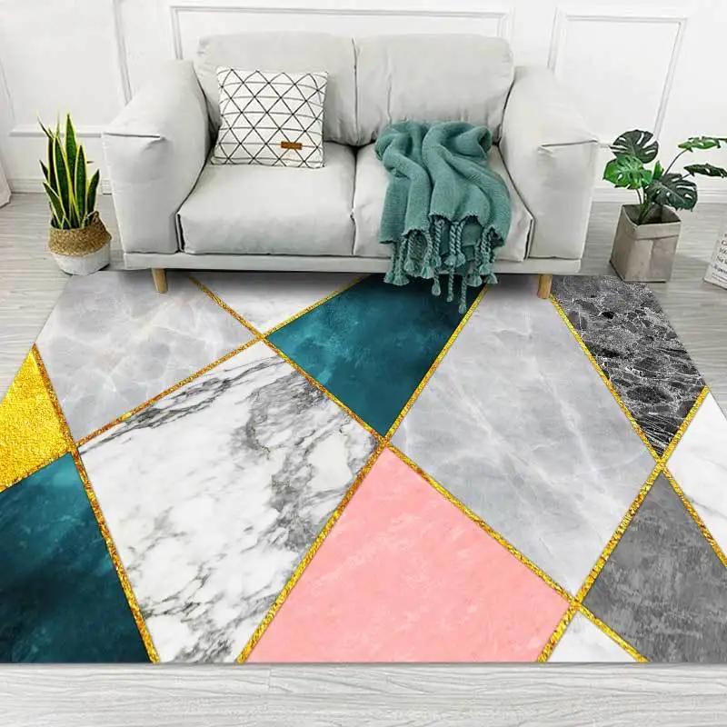 

Velvet Carpets Living Room Washable Anti-Slip Rug Bedroom Floor Decoration Home Decor Living Room Decoration Area Rug Large Mat