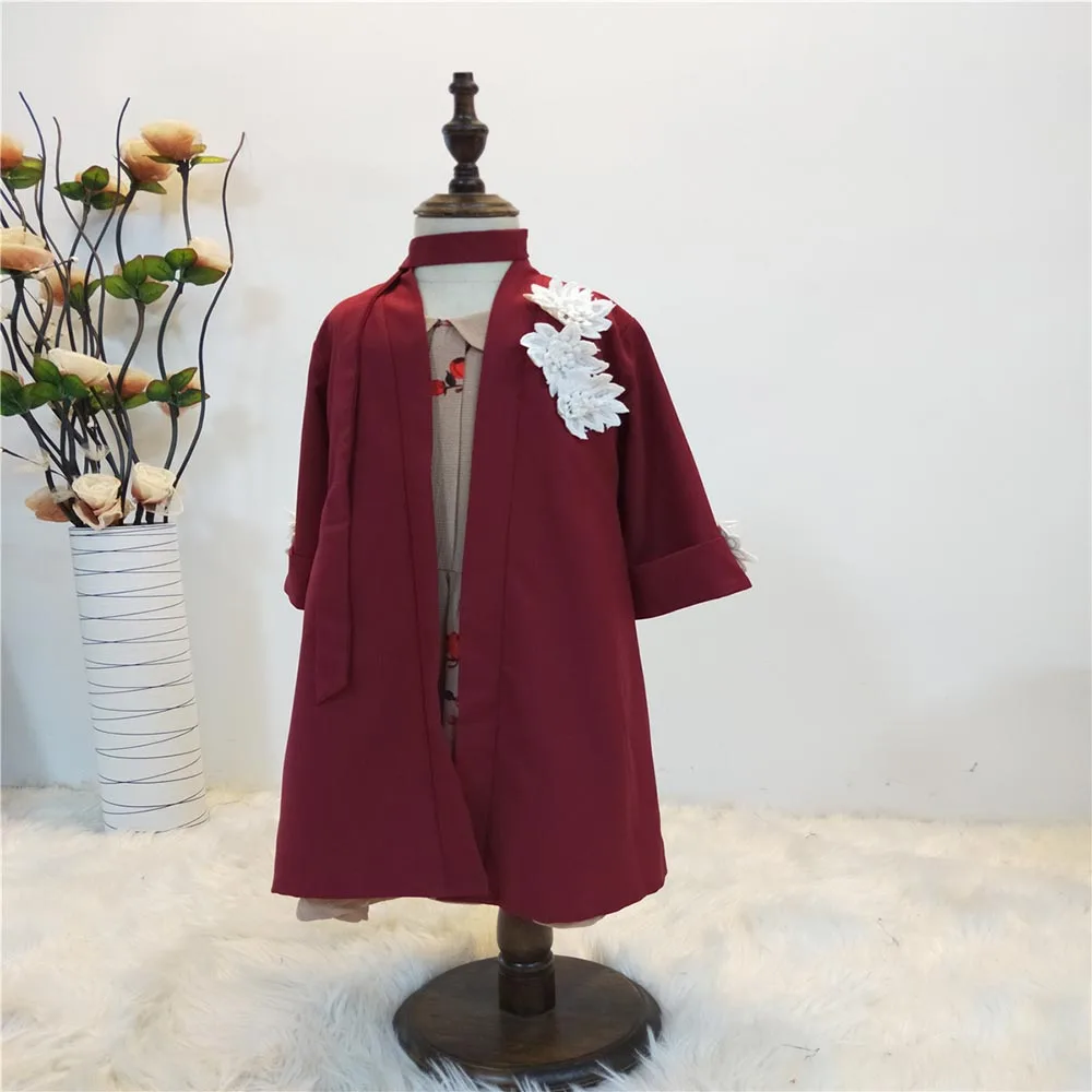 Детское кимоно Abaya Mujer модный мусульманский кардиган хиджаб платье Турецкая