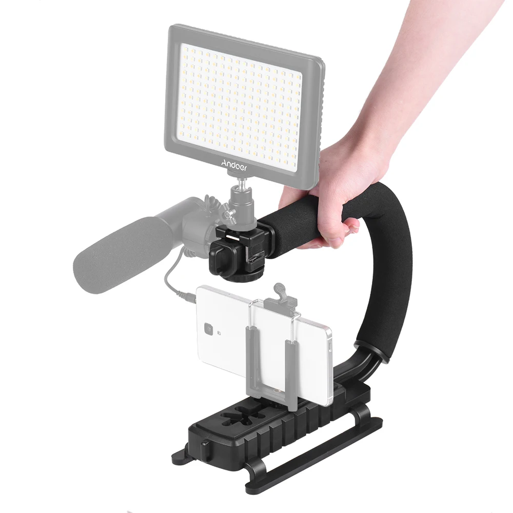 U образный кронштейн с ручкой для видео ручной стабилизатор держатель 1/4