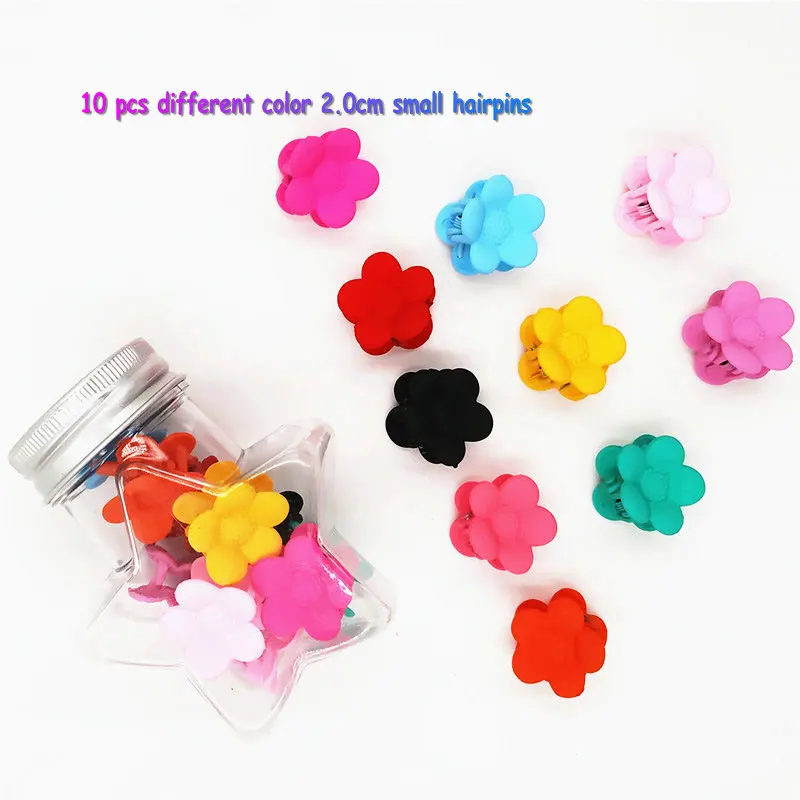 10 шт. и 15 челюсти клип милые животные цветок мини шпильки для девочек дети