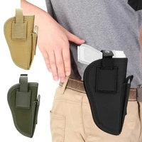 left right hand gun holster bag for golck beretta sig hk usp concealed army fan belt metal clip adjustble universal holsters