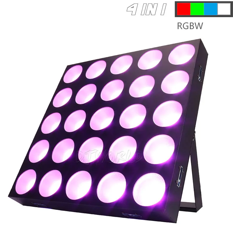 Djworld светодиодный 25x12 Вт RGBW Блиндер матрица DMX512 сценический эффект освещение для DJ диско вечерние ночной клуб и свадебные украшения - Цвет: 25x12W RGBW