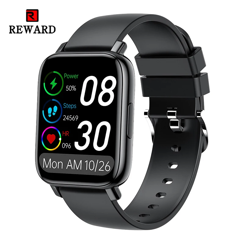 

REWARD 2021 New Smart Watch Full Touch Screen Sport Fitness Watch IP68 Waterproof Bluetooth For Android iOS Smartwatch Men+box