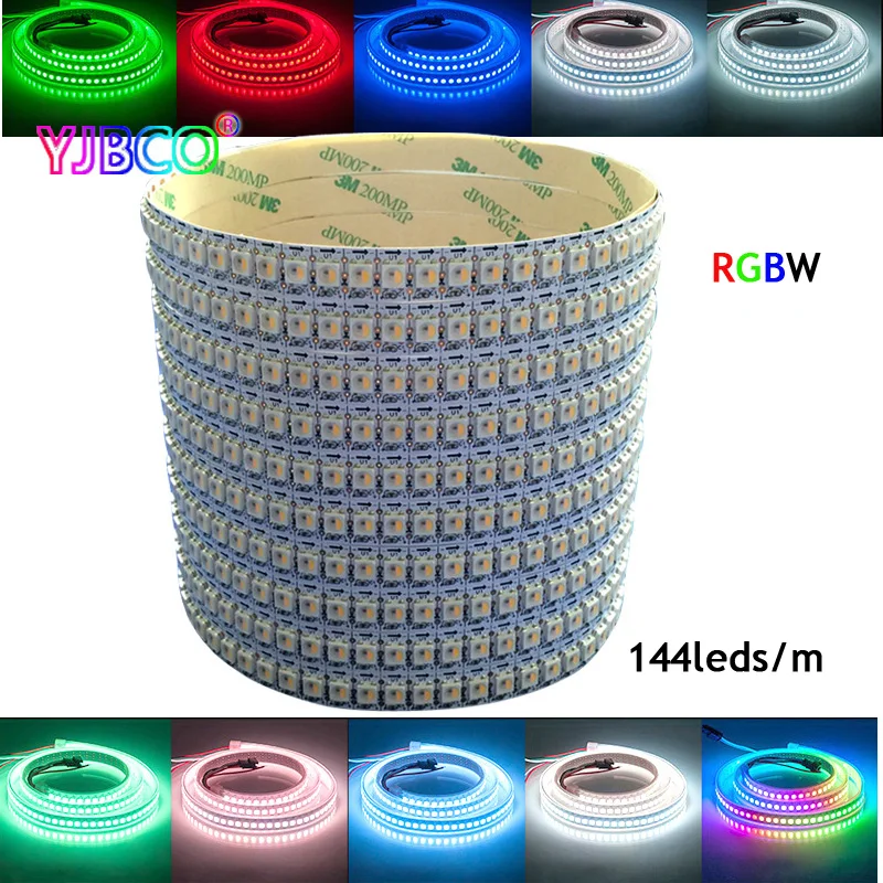 1 м/4 м/5 м SK6812 (аналогичный ws2812b ) RGBW 4 в 30/60/144 светодиодов/pixles/m Индивидуальная