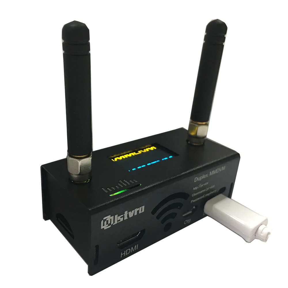 Собранная дуплексная Simplex MMDVM плата Hotspot UHF VHF + OLED антенна чехол Комплект Поддержка