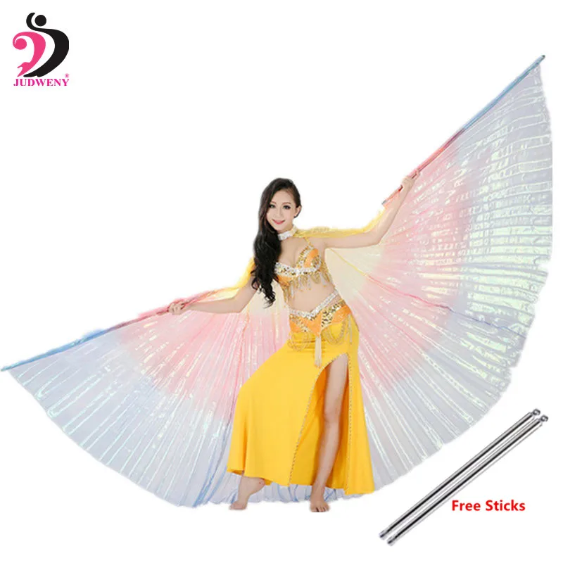 Крылья для танца живота палочки детей девочек взрослых Одежда танцев костюм Isis