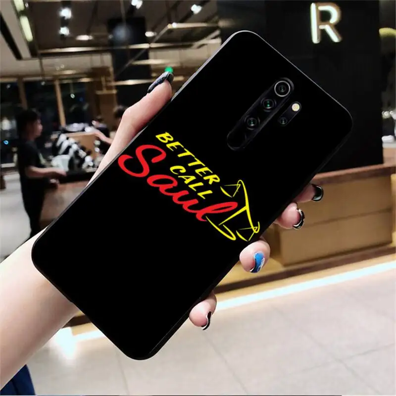 Melhore a Chamada Better Call Saul black чехол для телефона Корпус Redmi Note 9 8 8T 8A 7 6 6A Go Pro Max K20 |