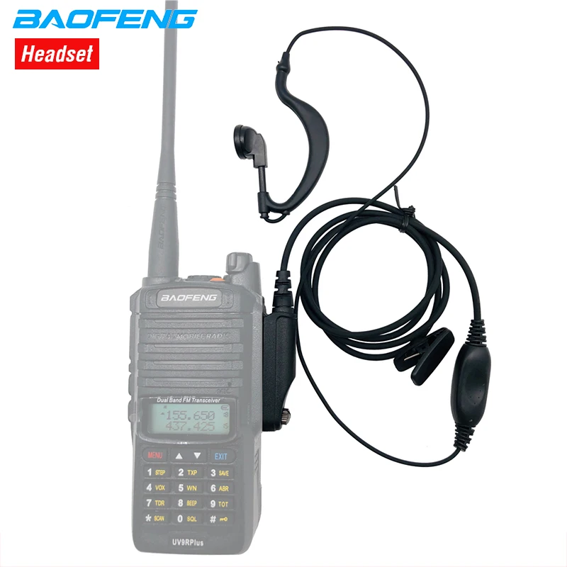 Waterproof Headset for Pofung Walkie Talkie UV-XR BF-9700 BF-A58 UV-9R Plus Two Way Radio Earphone Baofeng UV-9R Plus Earphone