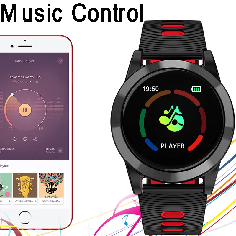 

Smart Bracelet IPS 2.5D Large Glass Screen Blood Pressure Smart Wristband IP67 Waterproof Step Sports Fitness Tracker Smart Band