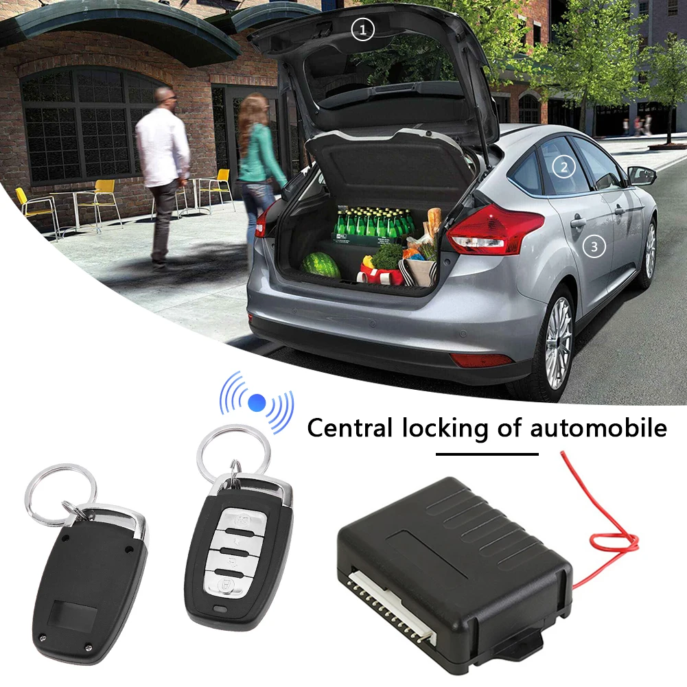 

Car Remote Locking Central Door Kit Car Remote Central Door Lock Locking Kit Keyless Entry Alarm System 410/T208