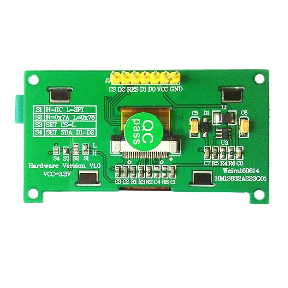 2 23 дюймовый OLED ЖК модуль 128*32 матричный SSD1309 драйвер IIC/SPI интерфейс|Модули для