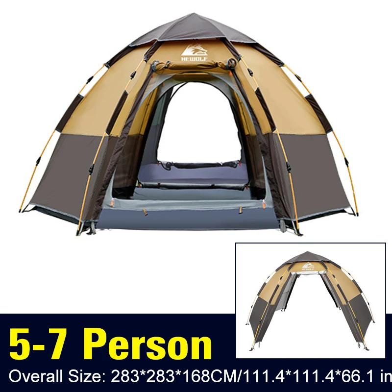 

Automatic Outdoor Camping 4 Season Tent Double Layer UV Protection Waterproof Anti-mosquito Hiking Trekking Tent