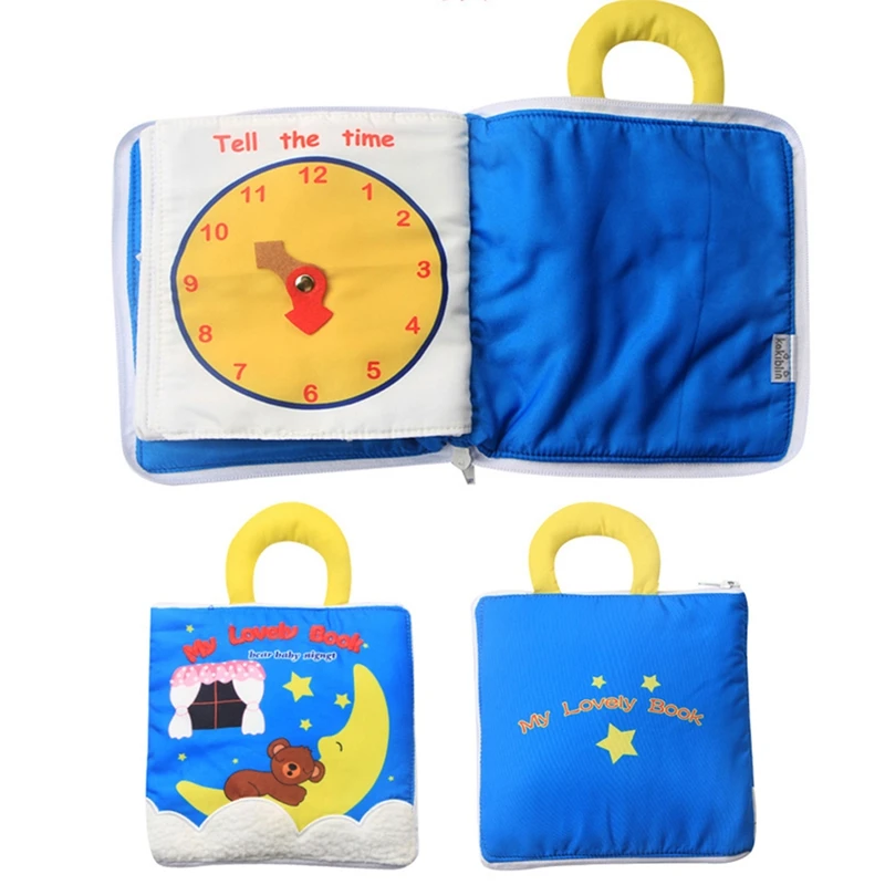 

Baby Cloth Book Soft Washable 3D Parent-Children Interactive My Lovely Book Early Educational Learning Books