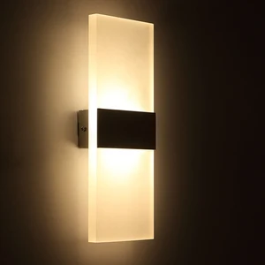 LED Wall Light Sconce Lamp Modern Acrylic Decorative Warm/Cold White Lamp For Bedroom Living Room Hallway Indoor Wall Lamp