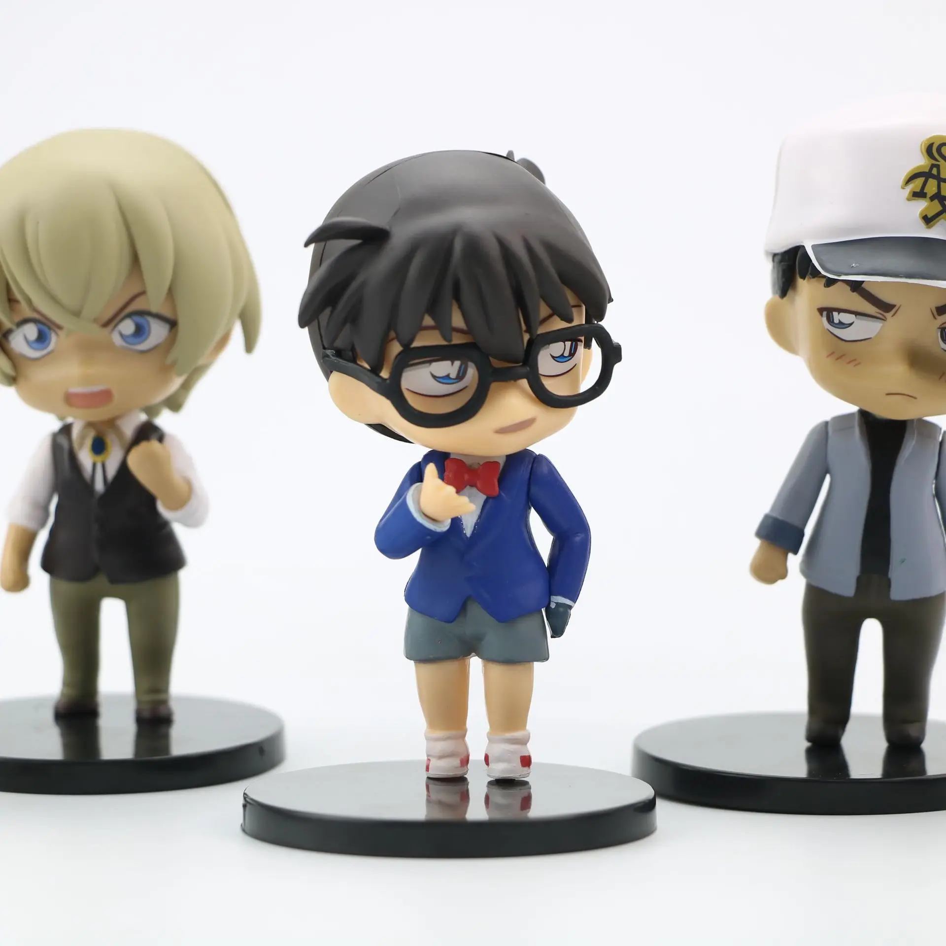 

6Pcs/set Anime Case Closed Detective Conan Action Figure Collection Toy Kudou Shinichi Kid The Phantom Thief PVC Model Doll Gift