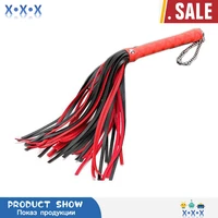 erotic roleplay sex toys fetish pounding whip with metal chain contrast color tassels bdsm bondage flogger adult flirting