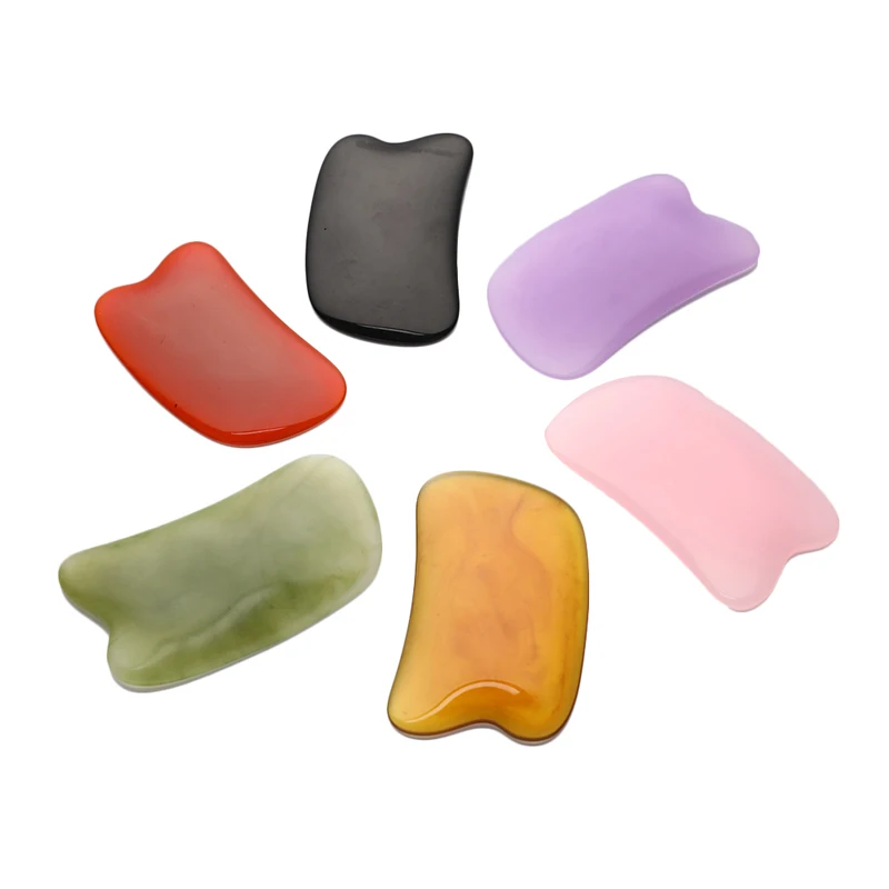 

1 шт. Gua Sha Очищающий Инструмент массаж тела Массажер доска гуаша спа скребок для иглоукалывания для лица и тела, рука Красота массажный инстр...