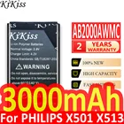 Новый аккумулятор 3000 мАч AB2000AWMC AB2000FWML для PHILIPS X130X523X513X501X623X3560X2300X333